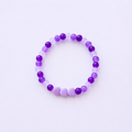 Purple Amethyst Hearts Bracelet