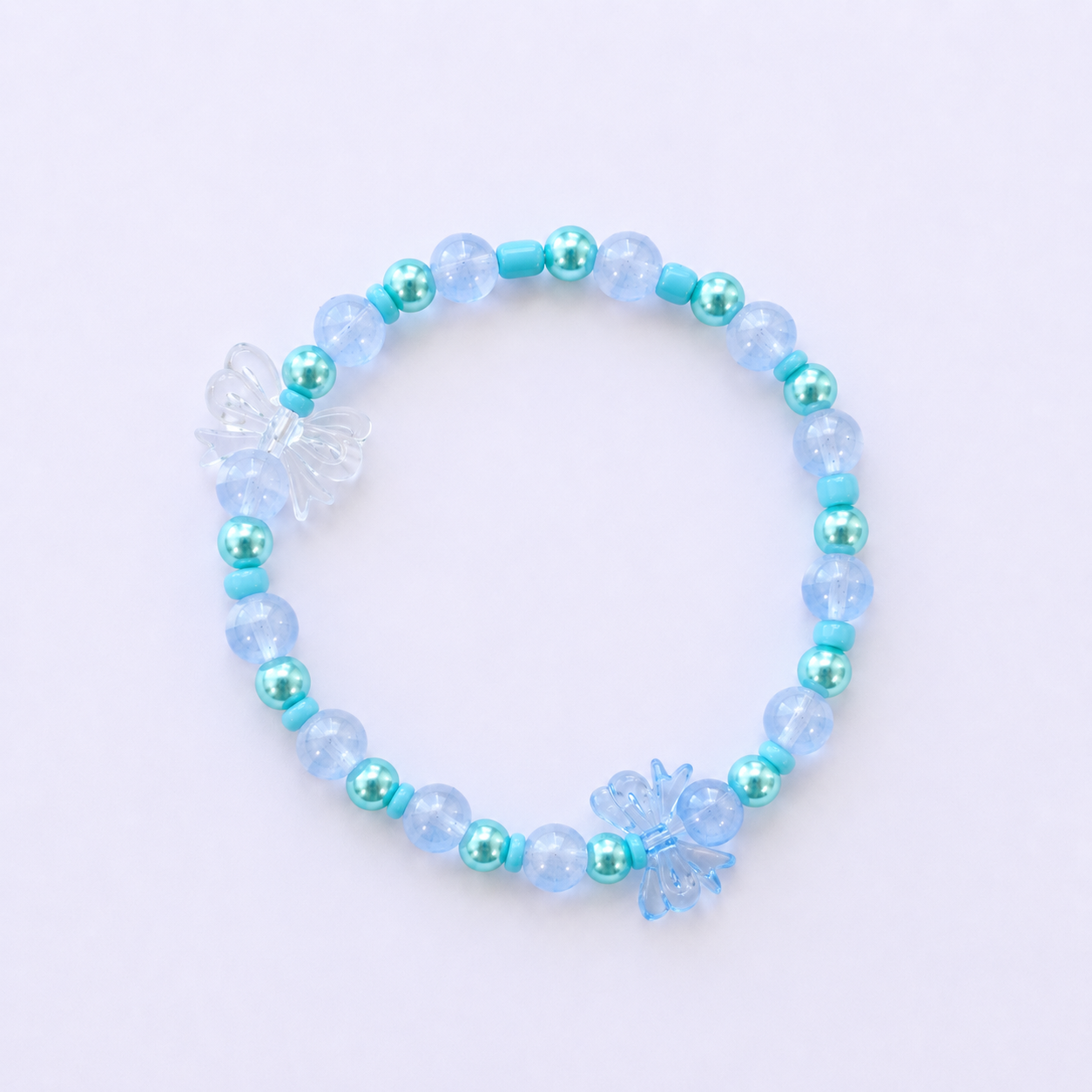 Aqua Snowflake Bracelet
