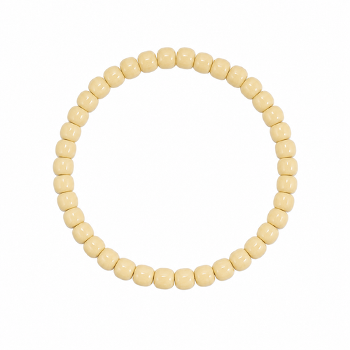 Butter Bracelet with soft cream yellow beads