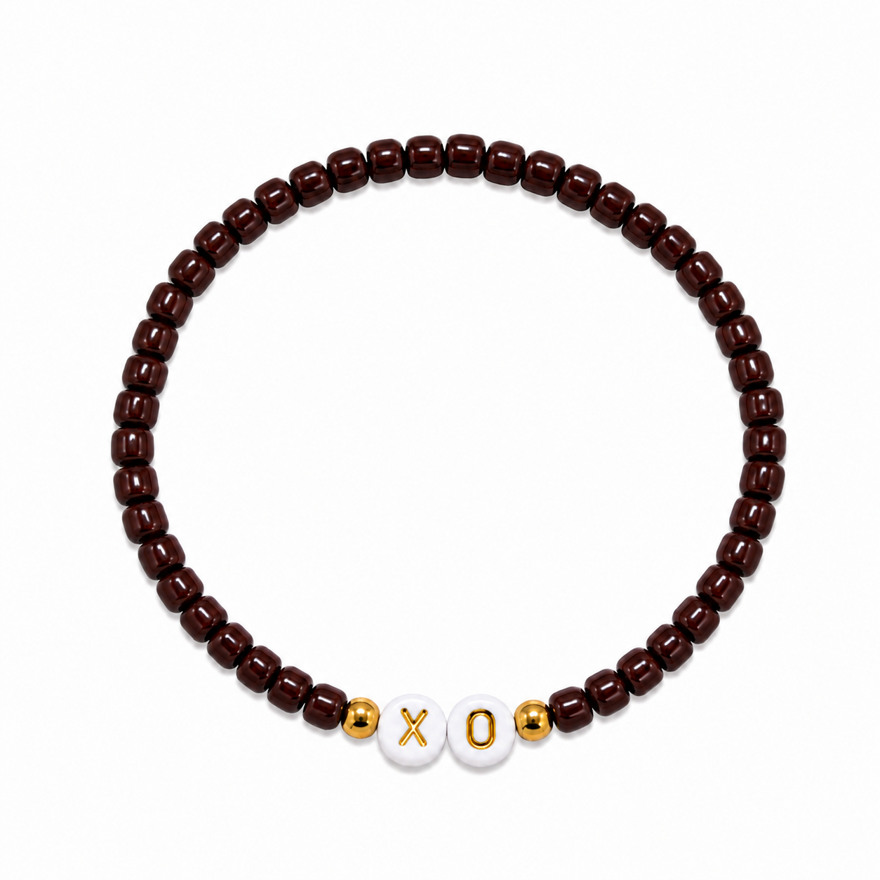 Cocoa Kiss Initial Bracelet