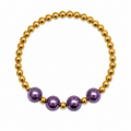 Grape Glitter Bracelet