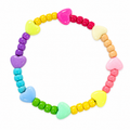 Confetti Hearts Bracelet with rainbow beads and hearts