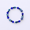 Blue Floral Bracelet